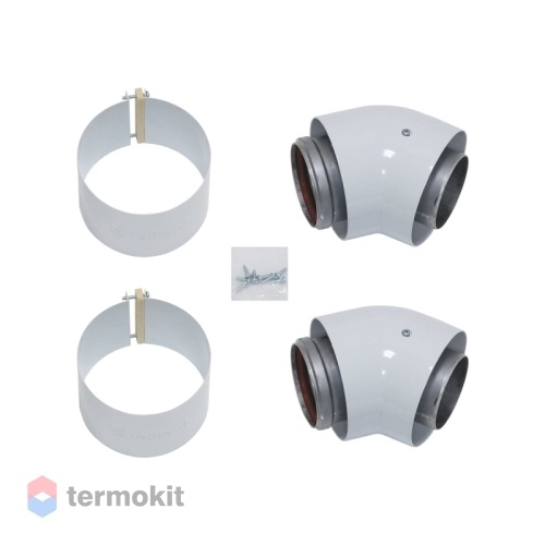 VAILLANT Отвод 45° (2 шт.) для труб 80/125 мм PP