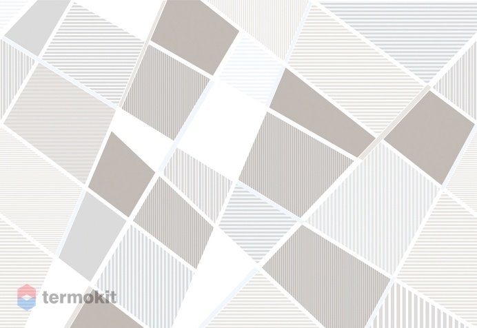 Керамическая плитка Azori Sonnet Beige Geometria декор 20,1х50,5