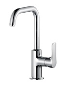 Смеситель для раковины Kludi Pure&Solid с донным клапаном хром 340250575