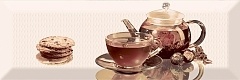 Керамическая плитка Absolut Keramika Decor Tea 01 B декор 10x30