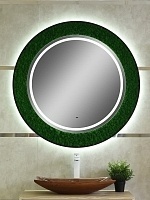 Зеркало Континент Forest Led 100 с бесконтактным сенсором, декоративный мох Зеленый ЗЛП301
