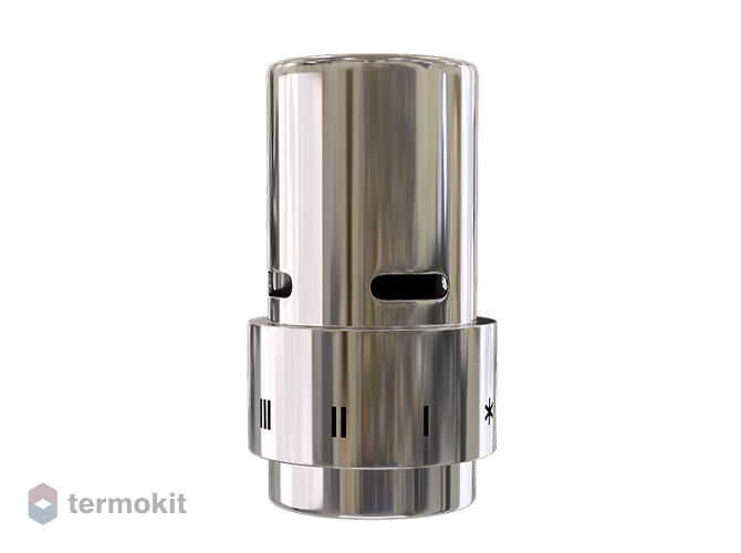Royal Thermo Термоголовка жидкостная Design, Click (хром)