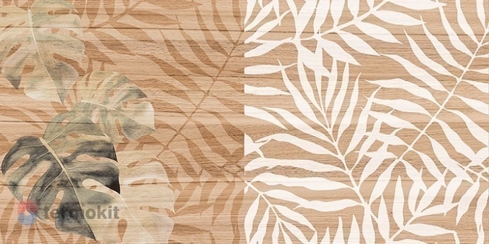 Керамическая плитка Laparet Organic настенная коричневый узор 08-01-15-2454 20х40