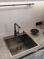 Мойка для кухни EMAR PVD черный EMB-117A PVD Nano Dark