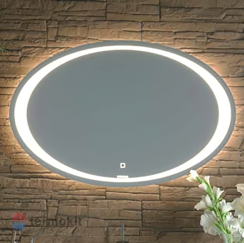 Зеркало Clarberg Ellipse 100 с подсветкой и сенсорным выключателем ELI0210