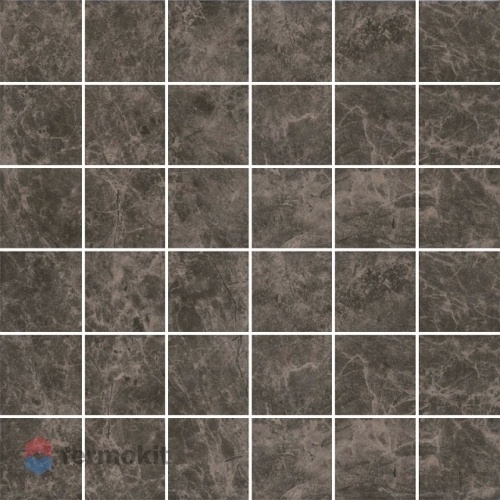Керамическая плитка Kerama Marazzi Мерджеллина Коричневый темный полотно MM5249 Декор 30,1х30,1