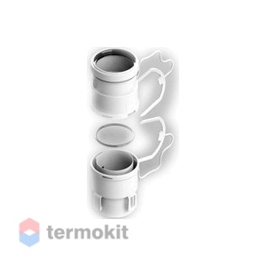 STOUT Комплект адаптеров для гибкой трубы Ø80