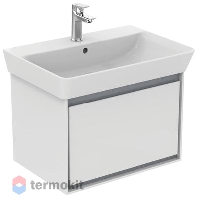 Тумба под раковину Ideal Standard CONNECT AIR 65 подвесная Белый, Серый E0847KN