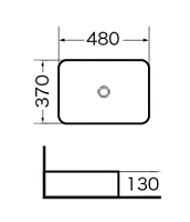 Раковина накладная Grossman 48 GR-3016