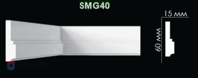 Молдинг Artpole гладкий SMG40