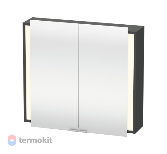 Зеркальный шкаф Duravit Ketho 80 с подсветкой Графит KT753104949