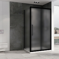 Душевой уголок ABBER Schwarzer Diamant 1950x1200x1000 (матовое стекло) черный AG30120BMH-S100BM