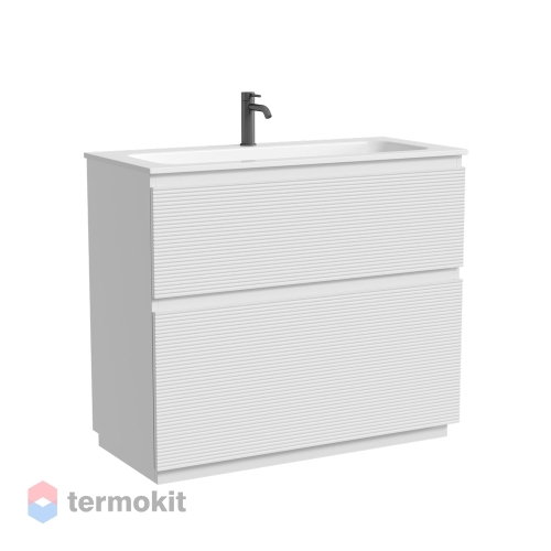 Тумба под раковину SANCOS Folk Floor 100 напольная Bianco FL100FW