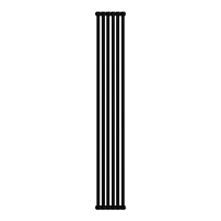 Стальной трубчатый радиатор Royal Thermo Q30 C2180/06 секций с боковым подключением черный матовый
