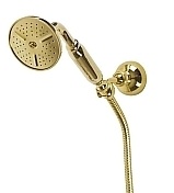 Ручной душ Cezares со шлангом 150см и держателем Czr золото, ручка металл CZR-KD-03/24-M