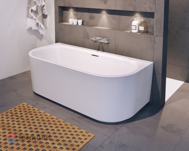 Акриловая ванна RIHO DESIRE WALL MOUNTE 1800x840 (заполнение через перелив) B089013220