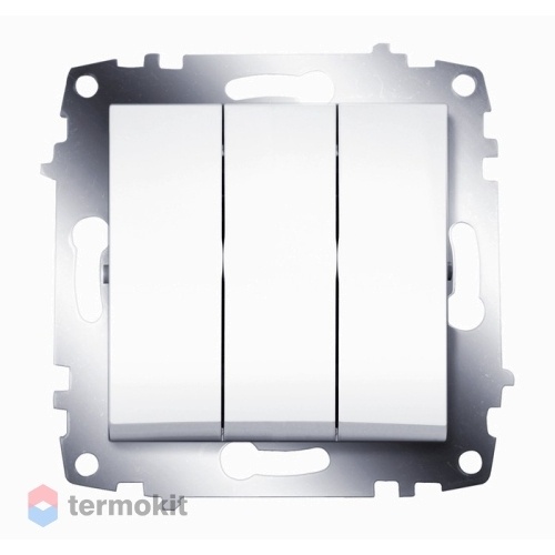 Выключатель трехклавишный ABB Cosmo белый 619-010200-254
