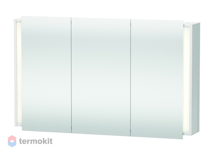 Зеркальный шкаф Duravit Ketho 120 с подсветкой белый глянец KT753302222