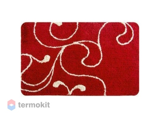 Коврик для ванной комнаты IDDIS Flower Lace 90x60 красный 411M690i12