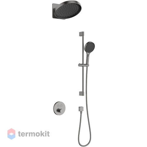 Душевой комплект скрытого монтажа AQUAme термостат металл AQM8403GM