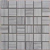 Мозаика Caramelle Mosaic Pietrine 7mm Marmara grey Pol (4,8x4,8) 30,5x30,5