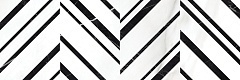 Керамическая плитка Mei Gatsby GTU441D черно-белый 25x75