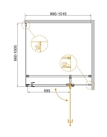 Душевой уголок Cezares Valvola 1950x1000x1000 хром VALVOLA-A-1-100-C-Cr