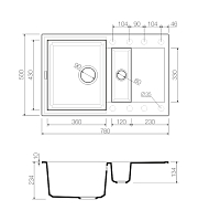 Мойка для кухни Omoikiri Sakaime 78-2-BL 4993114