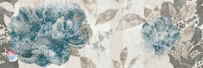 Керамическая плитка Arcana Aquarelle Tempera-4 Turquesa (8Y2N) декор 25x75