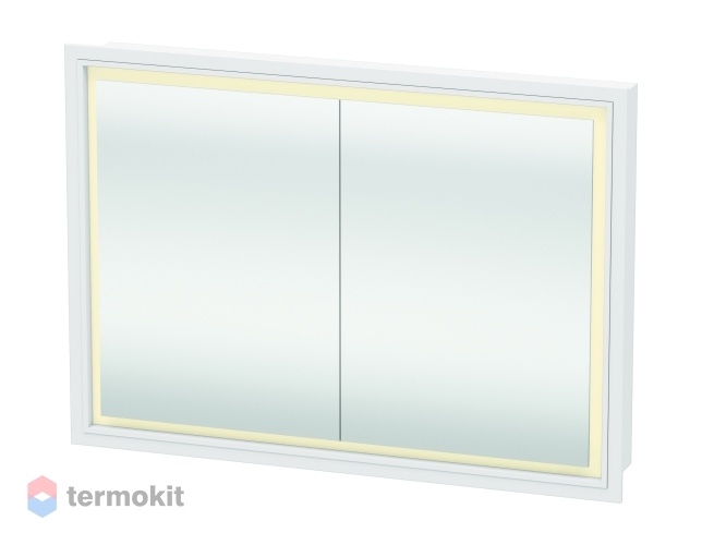 Зеркальный шкаф Duravit L-Cube 100 с подсветкой белый глянец LC765200000