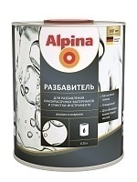 Alpina Высокоочищенный разбавитель для лакокрасочных материалов, 0.75 л