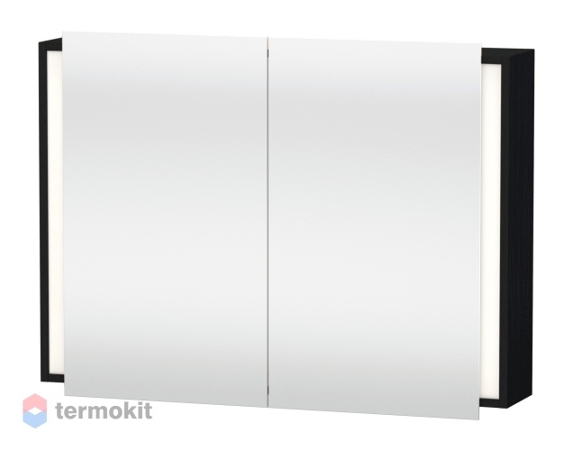 Зеркальный шкаф Duravit Ketho 100 с подсветкой Eiche (Schwarz) KT753201616