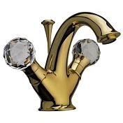 Смеситель для раковины Webert Karenina с донным клапаном бронза KA700102065