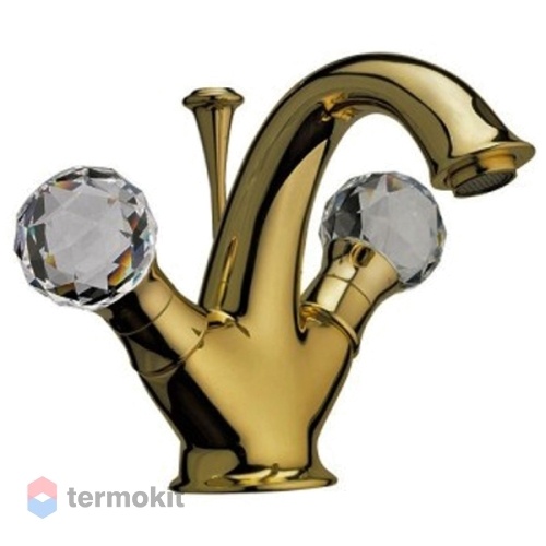 Смеситель для раковины Webert Karenina с донным клапаном бронза KA700102065