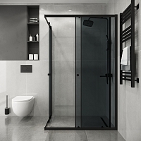 Душевой уголок Niagara Eco 1900x1170x780 (тонированное стекло) черный матовый NG-1012-14QT