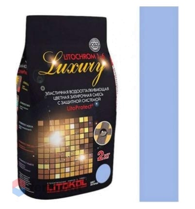Затирка Litokol цементная Litochrom 1-6 Luxury C.110 Голубой 2кг