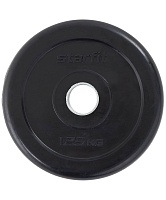 Диск обрезиненный Starfit BB-202 d=26 мм, стальная втулка, черный, 1,25 кг УТ-00018804