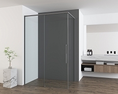 Душевой уголок Vincea Ultima 2000x1000x1000 вороненая сталь VSR-7UL1010CLGM