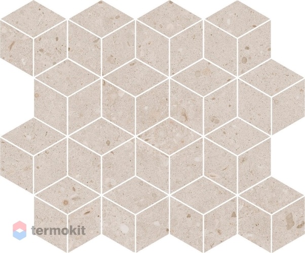 Керамическая плитка Kerama Marazzi Риккарди T017/14054 декор мозаичный бежевый матовый 45x37,5