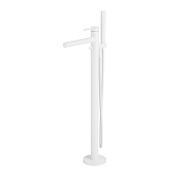Смеситель для ванны и душа напольный EXCELLENT PI white белый мат AREX.1255WH