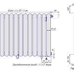 Стальные трубчатые радиаторы КЗТО Гармония С40-2 500 с нижним подключением