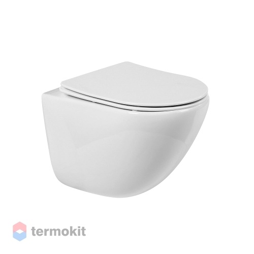 Унитаз подвесной BelBagno Amanda с сиденьем BB051CHR+BB070SC