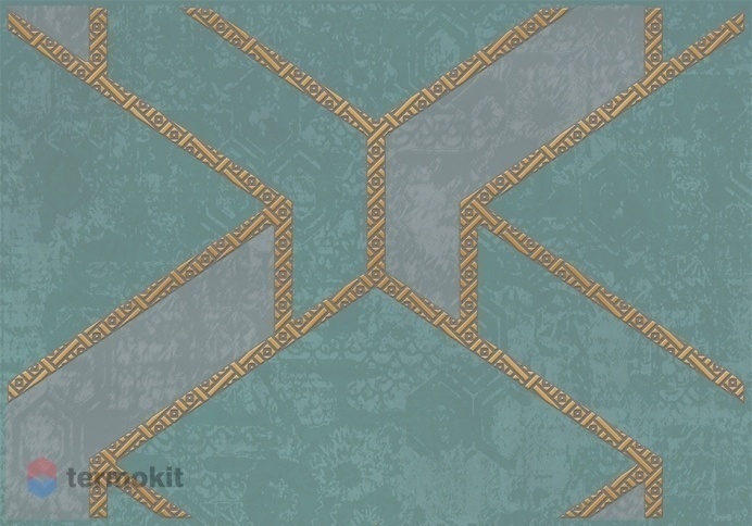 Керамическая плитка Axima Альберта темная D1 декор 28х40