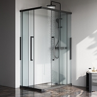 Душевой уголок AM.PM Func 2000x1200x800 черный матовый W84G-403-12080-BТ