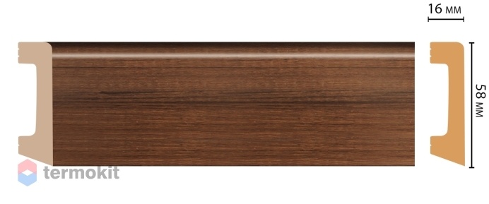 Плинтус цветной Decomaster D234-74 ДМ