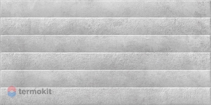 Керамическая плитка Cersanit Brooklyn настенная рельеф светло-серый (BLL522D) 29,8x59,8