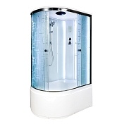 Душевая кабина Deto EM 120x120 Хром (узорчатое стекло) ЕМ4512 R LED