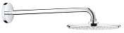 Верхний душ с душевым кронштейном Grohe Rainshower Cosmopolitan, диаметр 210 мм 26171000