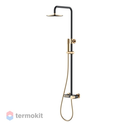 Душевая система Boheme Stick Touch черный/золото 128-BG.2