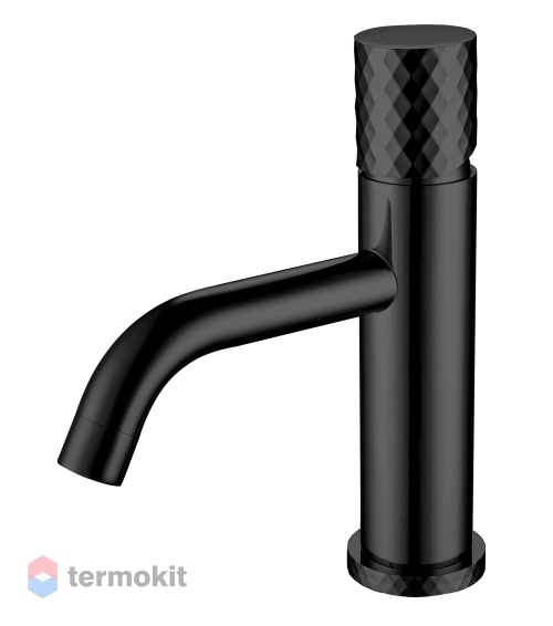 Смеситель для раковины Boheme Stick Diamond Matt Black 121-BB
